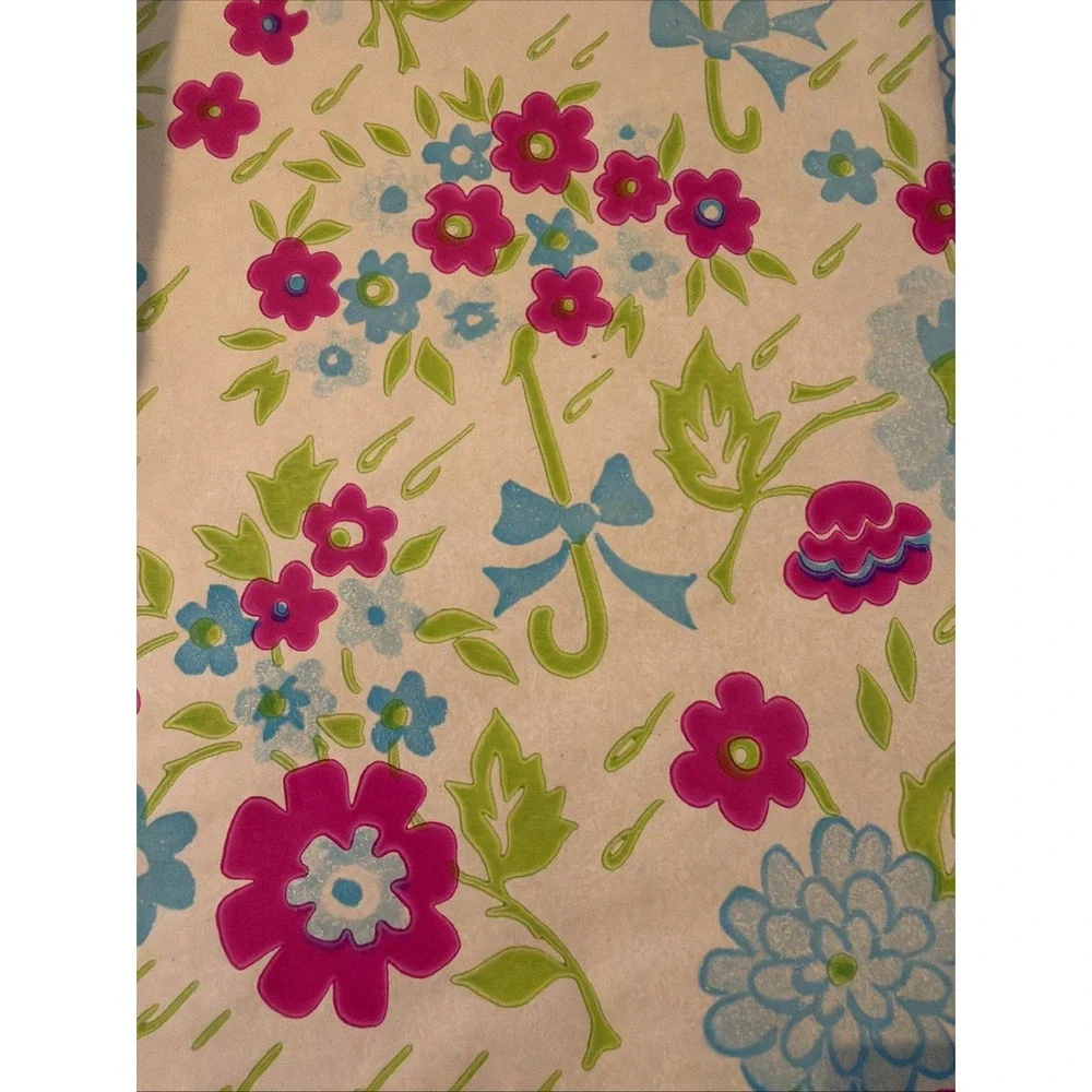Vtg Bridal & Baby Flat Wrap Sheets, Some New In Package 13 Designs, Amounts Vary